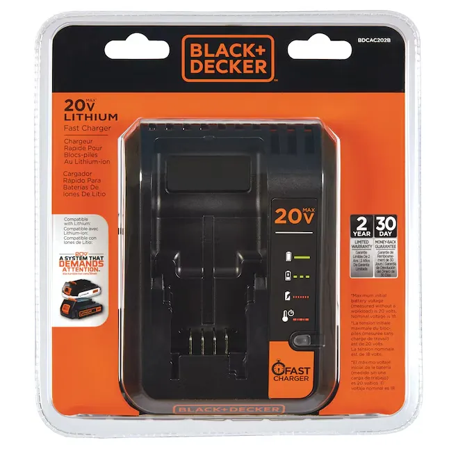 BLACK+DECKER 20-V Lithium-ion Battery Charger | BDCAC202B