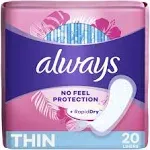 Always Thin Daily Liners Regular