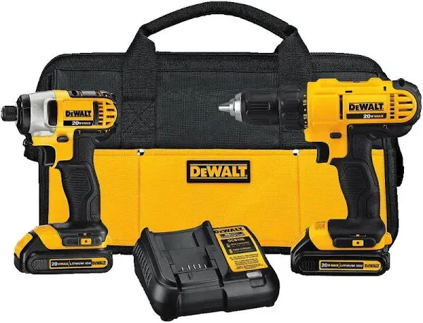 Dewalt DCK240C2 20V MAX Cordless Drill/Driver & Impact Combo Kit