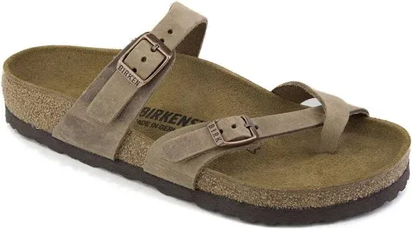 Birkenstock Mayari Tobacco Oiled Leather Women&#039;s Slide Sandals 1011433