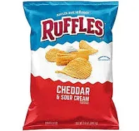 Ruffles Sour Cream 'n Onion Potato Chips (200g/7.1 oz.) {Imported from Canada}