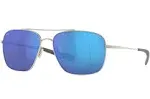 Costa Del Mar Canaveral 580G Polarized Sunglasses - Palladium/Blue Mirror