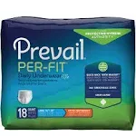 Prevail Per-Fit Extra Absorbent Underwear, Large; Case of 72