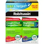 Robitussin Day & Night, Maximum Strength, Adult, Value Pack - 2 pack, 4 fl oz bottles