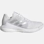 Women's Adidas Crazyflight Volleyball Shoes White/Silver Met / 9