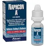 Naphcon-A Allergy Relief Eye Drops