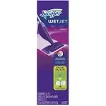 WetJet Mop Starter Kit, 46" Handle, Silver-Purple, 2-carton