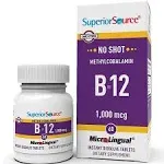 Superior Source Vitamin B12 1,000 Mcg Methylcobalamin Dissolving Tablets (60 ct)