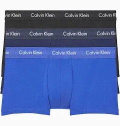 Calvin Klein Underwear 3 Pack Cotton Stretch 3 Pack Low Rise Trunks NEW