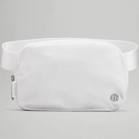 SILVER DROP/WHITE Lululemon Everyday Belt Bag. UNISEX