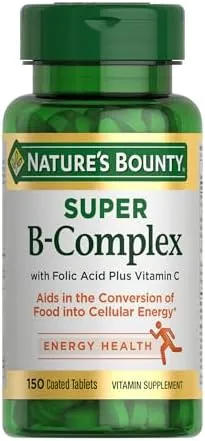 Nature's Bounty B Complex with Folic Acid Plus Vitamin C