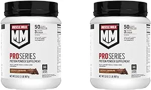 Muscle Mlk Pro Series 50 Knockout Chocolate, 2 Pounds (Pack of 2)