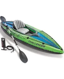 Intex Challenger K1 1-Person Inflatable Sporty Kayak and Pump