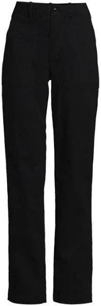 Lands' End Women's High Rise Straight Leg Chino Pants