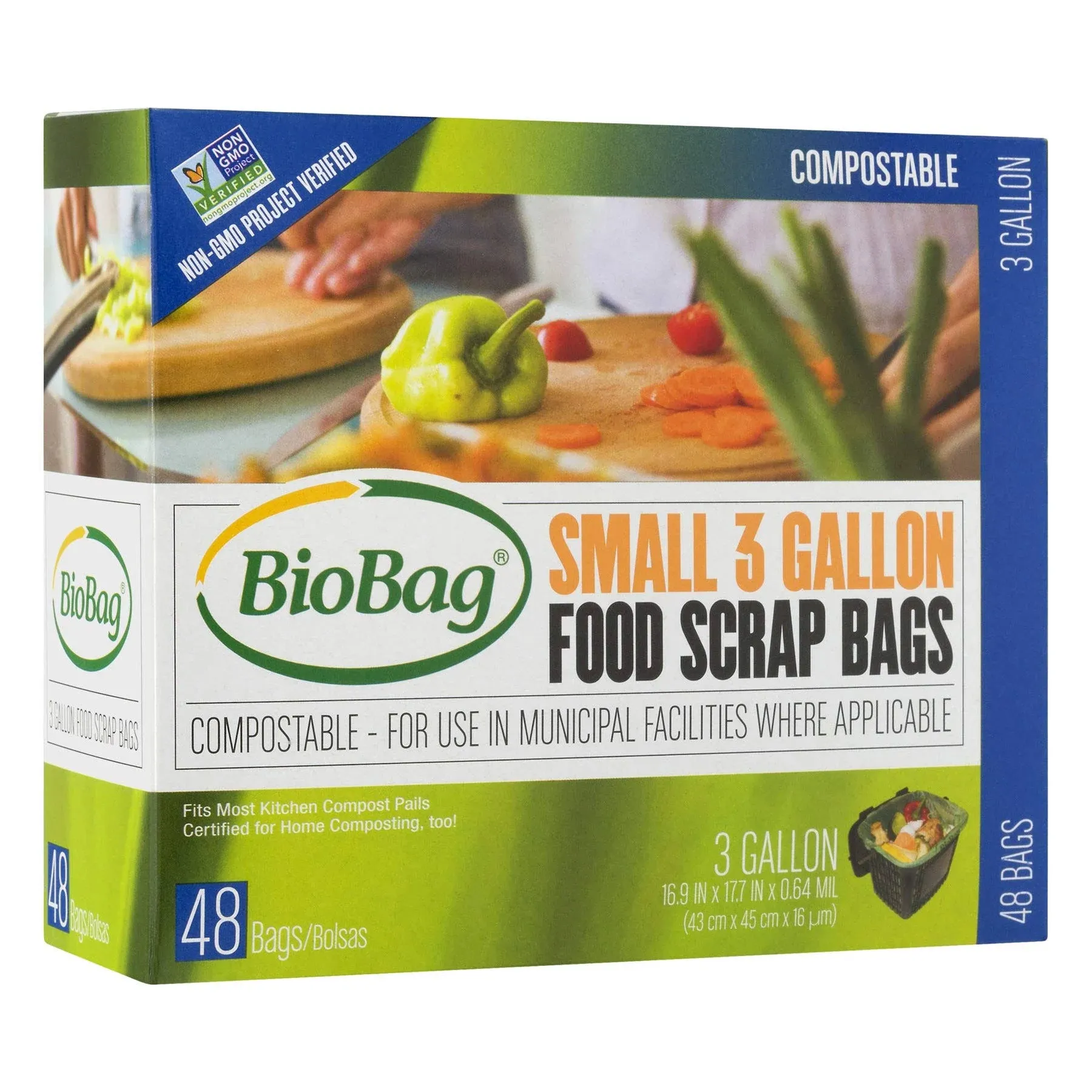 Biobag Compostable 3 Gallon Food Bags