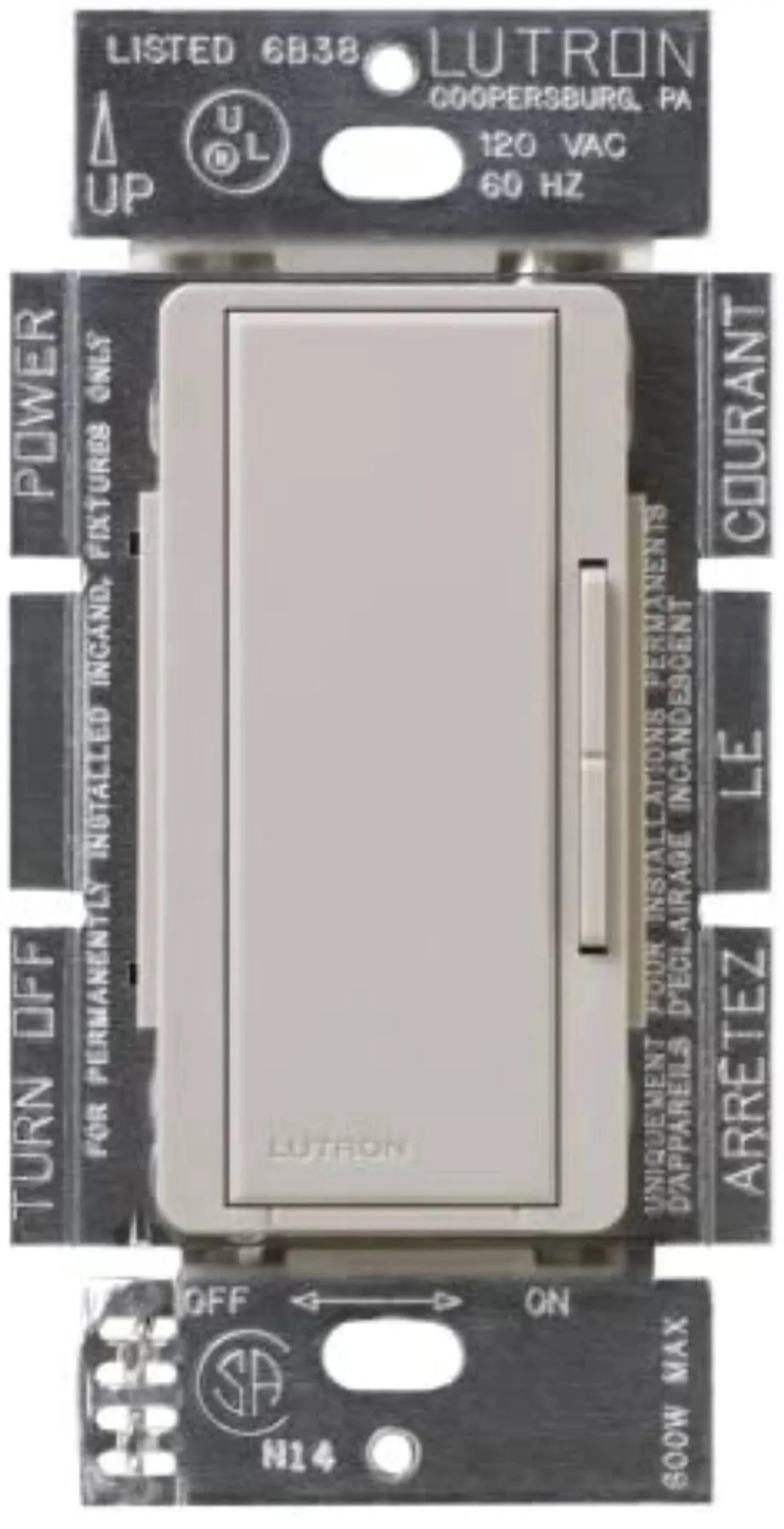 Lutron MSC-AD-TP Maestro Satin Companion Dimmer - Taupe