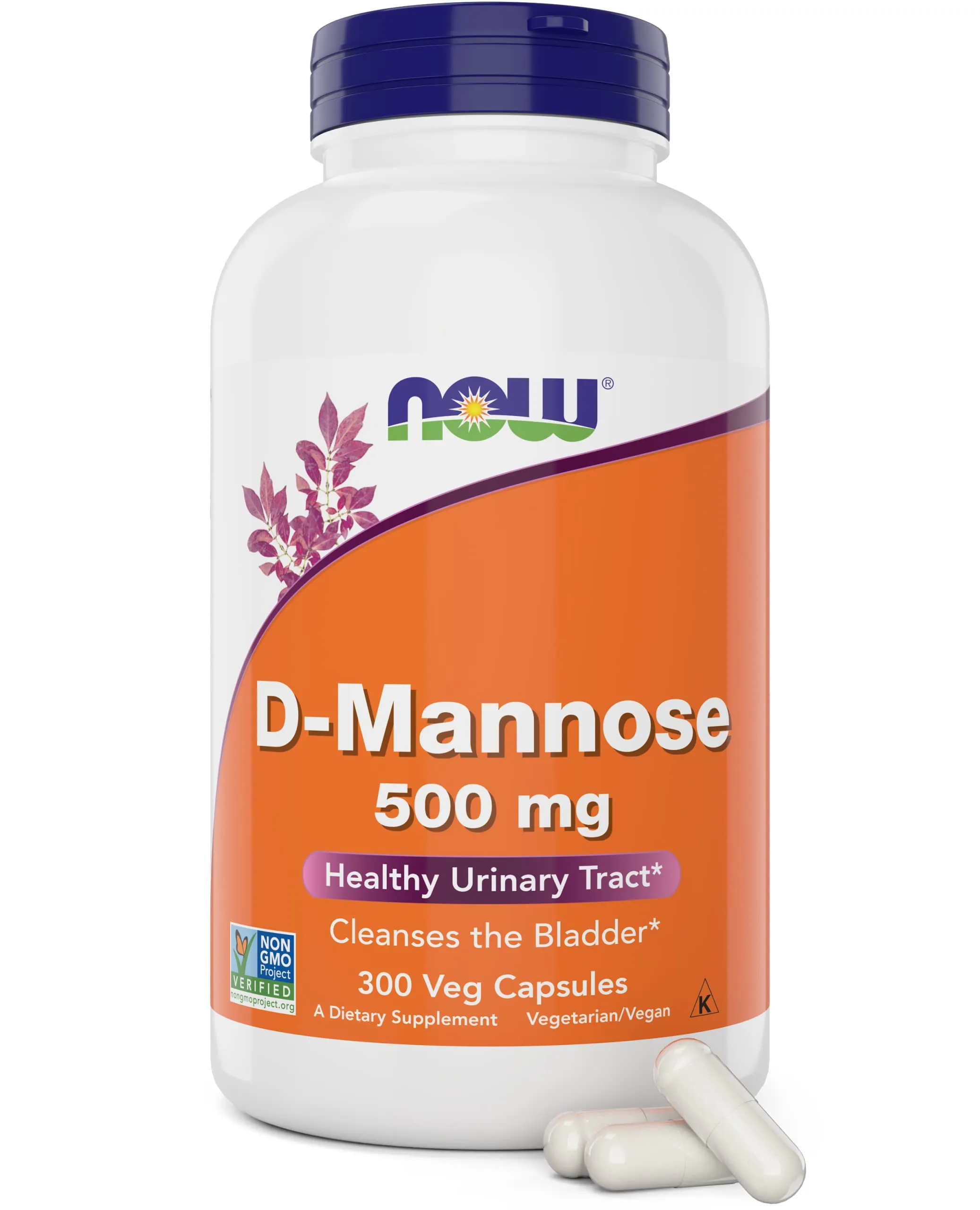 Now D-Mannose 500mg 120 Veggie Caps