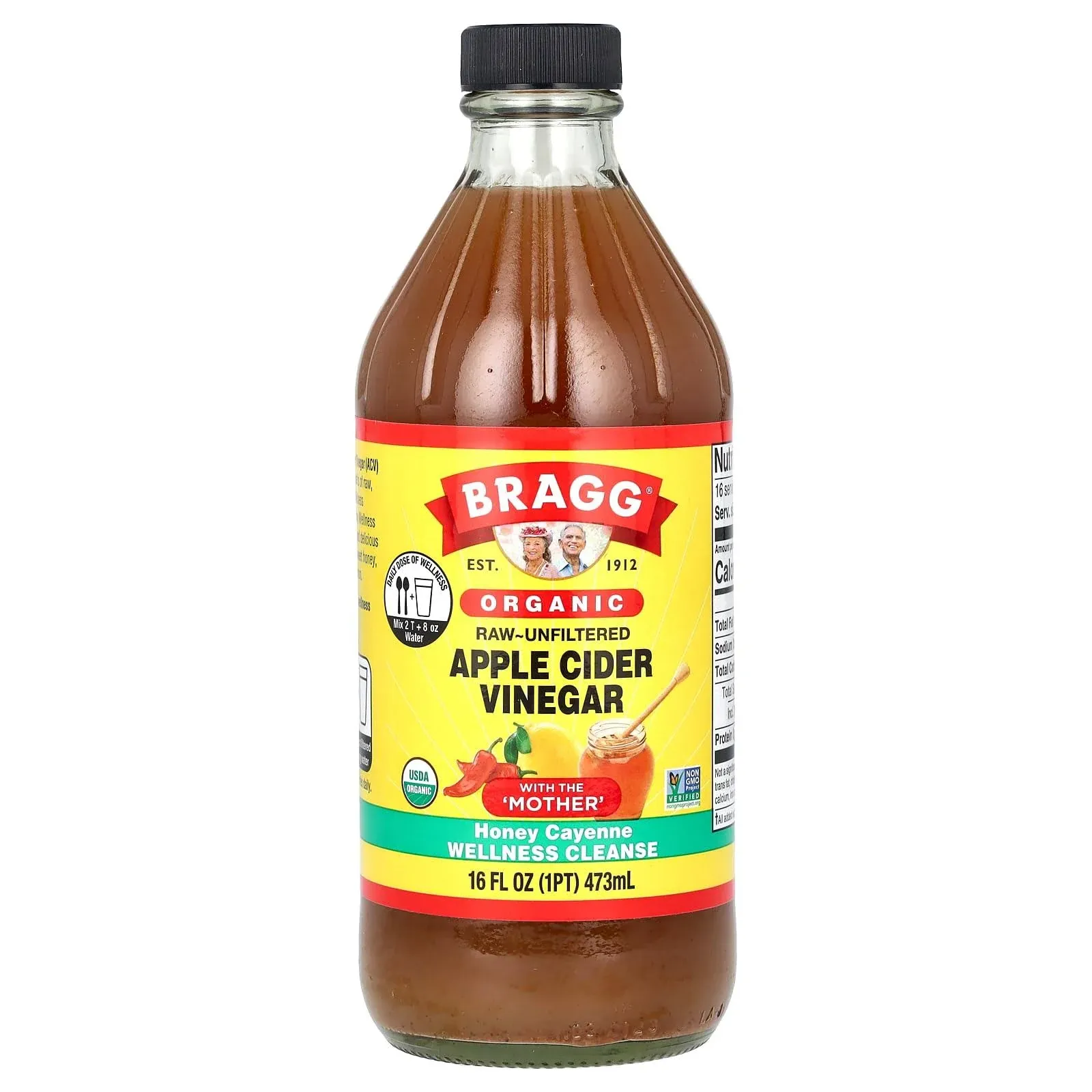 Bragg Organic Apple Cider Vinegar Honey Cayenne Wellness Cleanse