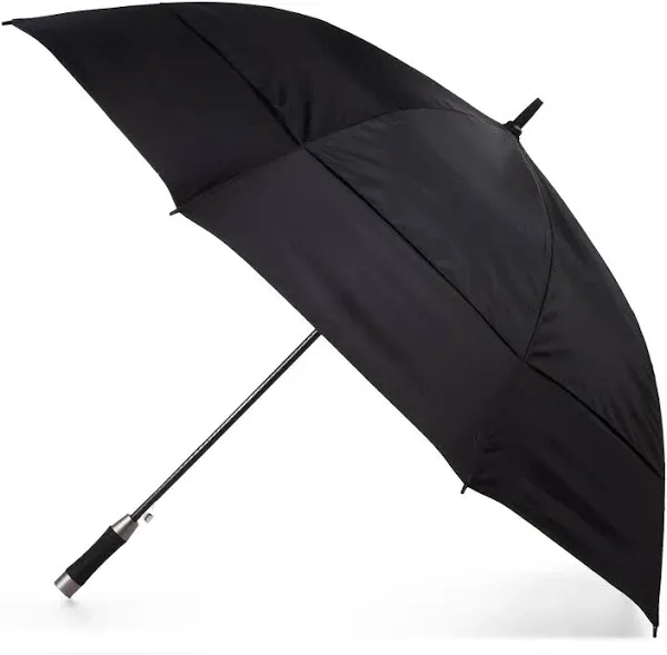 Totes Vented Auto Open Stormbeater Golf Stick Umbrella With SunGuard® Black