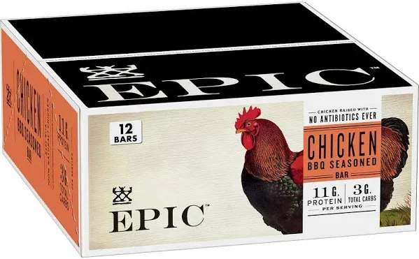 Epic Chicken Sriracha Protein Bars, Whole30, Keto Friendly (12 ct )