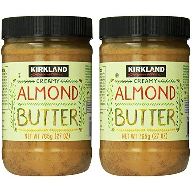 Kirkland Signature Creamy Almond Butter, 1.68 Pound (Pack of 2)