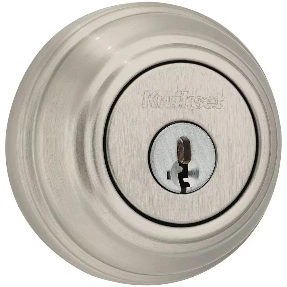 NEW Kwikset Double Cylinder Deadbolt Smartkey Satin Nickel Or Polished Brass