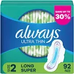 Always 4348644540 Ultra Thin Sanitary Napkins - White