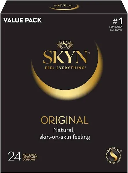 LifeStyles Skyn Original Ultra Smooth Lubricated Latex Free Male Condoms - 3pk