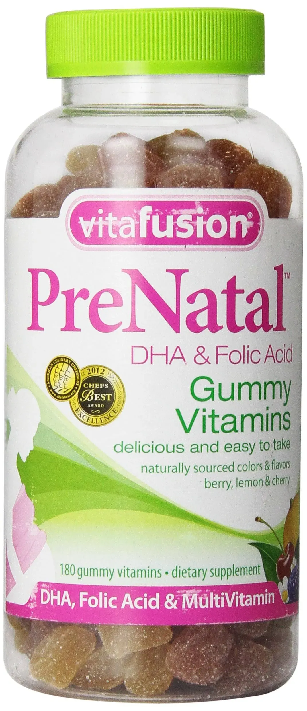 VitaFusion PreNatal Gummy Vitamins, DHA & Folic Acid - 180 count 