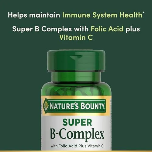 Nature's Bounty B Complex with Folic Acid Plus Vitamin C