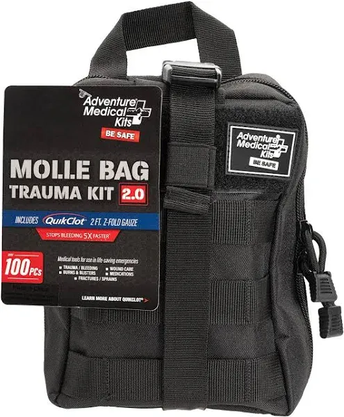 Adventure Medical MOLLE Trauma Kit 2.0 - Black 2064-0303