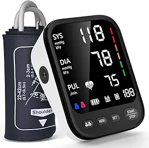 Blood Pressure Machine, Automatic Upper Arm Blood Pressure Monitor with Large Cuff/