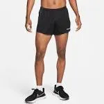 Nike Men's Dri-Fit Track Club 3" Brief-Lined Running Shorts, Medium, Black