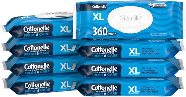 Cottonelle XL Flushable Wet Wipes