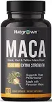 Natgrown Organic Maca Root Powder Capsules 1500 mg with Black + Red + Yellow ...