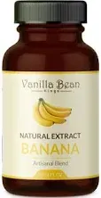 Natural Banana Extract for Baking and Flavoring - 4 OZ - Premium Quality Natural Flavors for Baked Goods, Desserts, & Cooking