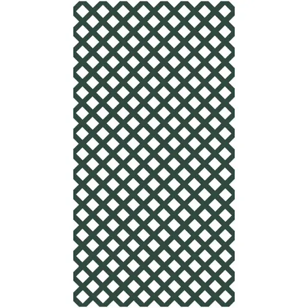 Veranda 73004020 4 ft. x 8 ft. Woodland Green Garden Vinyl Lattice