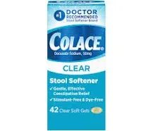 Colace Clear 50mg Soft Gel Cap 28 count