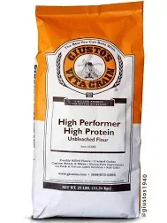 Giusto's Vita-Grain High Performer High Protein Unbleached Bread Flour, 25lb Bag