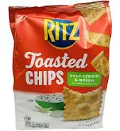 RITZ Toasted Chips Cheddar Crackers - 8.1 oz