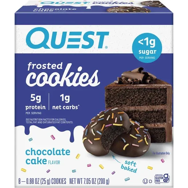 Quest Cookies Frosted Cake