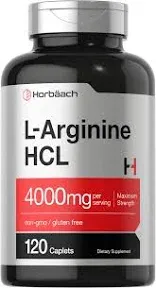 Horbaach L Arginine 4000 mg 120 Caplets