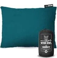 Wise Owl Outfitters Camping Pillow - Camping Essentials and Travel Pillow for Airplanes, Camping, and Travel - Memory Foam Washable Pillow - Small/Medium