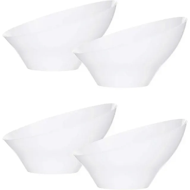 Plasticpro Disposable Angled Plastic Serving Bowls