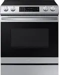 Samsung 6.3 Cu. ft. Slide-In Electric Range with Air Fry, Stainless Steel - NE63T8511SS