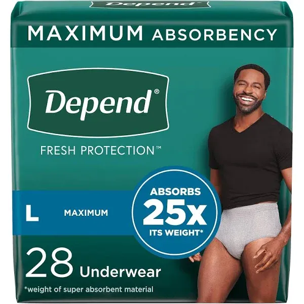 Depend Fit-Flex Underwear for Men