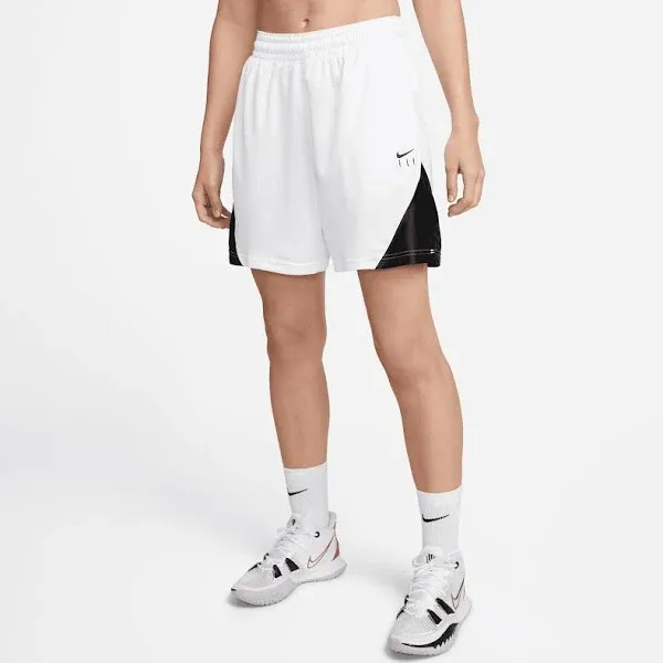 Nike Women's Dri-Fit IsoFly Basketball Shorts White