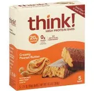 think! Creamy Peanut Butter High Protein Bars