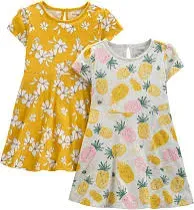 Simple Joys by Carter's Girls' Short-Sleeve and Sleeveless Dress Sets