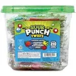 Sour Punch Twists, Variety, 2.59 lb Tub, Approx. 210 Pieces